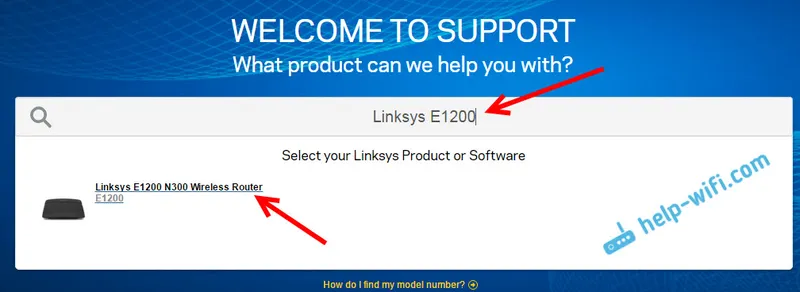 Pronađite firmver za Linksys