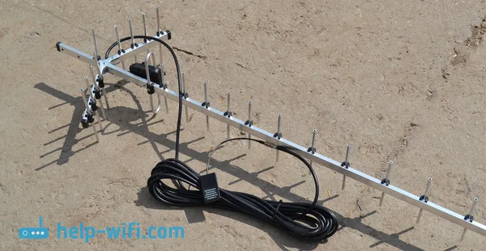 Vgradnja močne CDMA antene 24 dB z brezkontaktnim adapterjem