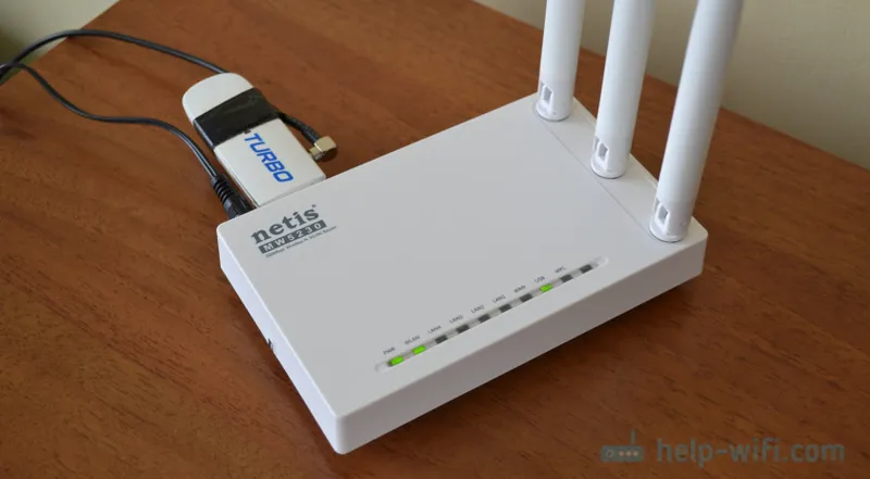 Postavljanje USB 3G / 4G modema na usmjerivaču Netis MW5230