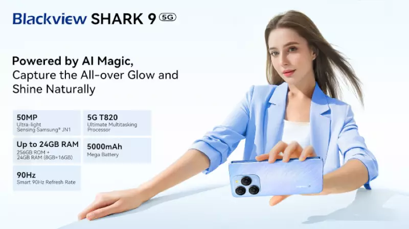 Представлено бюджетний смартфон з ШІ Blackview SHARK 9 5G і смартгодинник W50 Pro