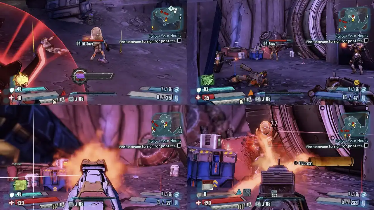 Borderlands The Handsome Collection (Gearbox Software) - split screen