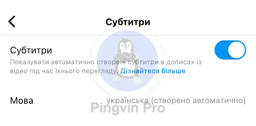 Субтитри в Instagram