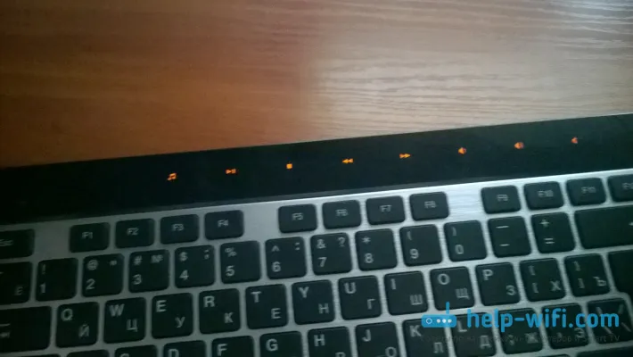 Сенсорна панель на клавіатурі