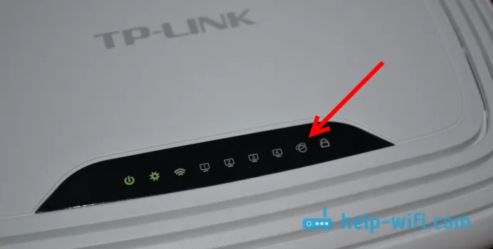 Wskaźnik Internetu na routerze nie świeci 
