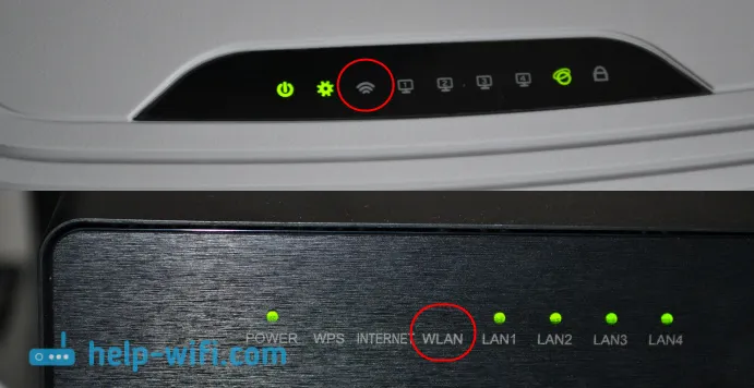 WLAN na routeru je vypnutá. Žádná síť WiFi