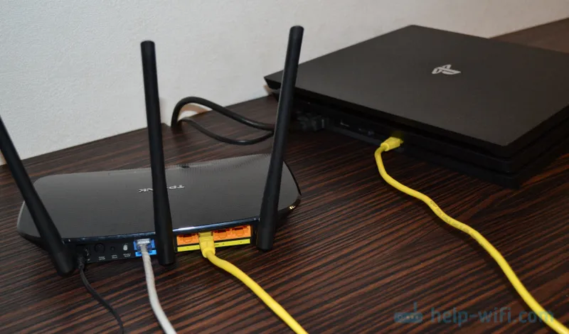 Spajanje PlayStationa 4 s usmjerivačem putem LAN kabela