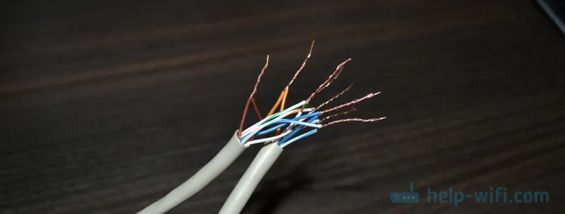 Uvijanje mrežnog internetskog kabela
