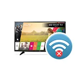 Problemy z Wi-Fi na LG Smart TV: nie widzi sieci Wi-Fi, nie łączy się, Internet nie działa, błąd sieci 106, 105