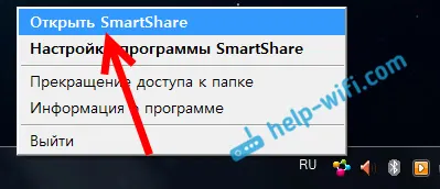 Odpiranje Smart Share