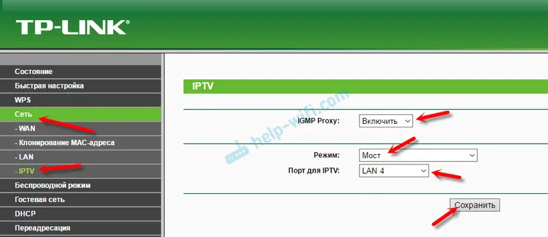 IPTV na TP-Link TL-WR841ND