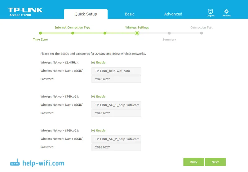 Налаштування Wi-Fi на TP-Link Archer C3200