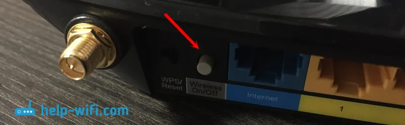 Кнопка Wireless On / Off на TP-Link