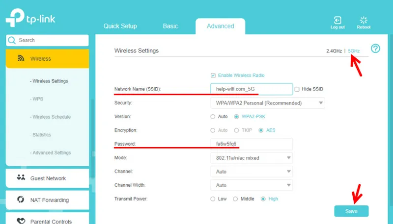 Postavljanje Wi-Fi mreže na 5GHz