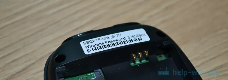 Fabryczny identyfikator SSID / hasło TP-Link M7200