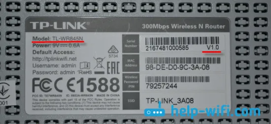 Alat za firmver za TP-Link TL-WR845N usmjerivač. Ažuriranje softvera