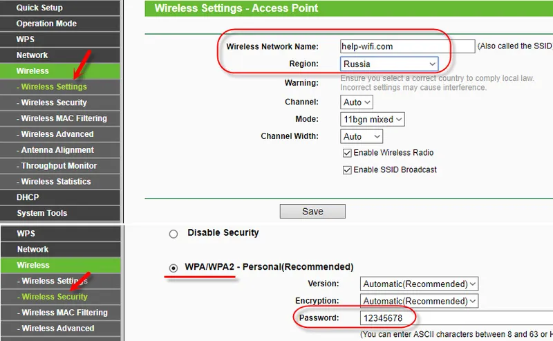 Конфигуриране на Wi-Fi мрежа TP-Link TL-WA701ND и TL-WA801ND