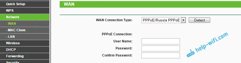 Pri konfigurácii protokolu PPPoE nefunguje internet