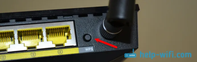 WPS gumb na usmjerivaču za konfiguraciju repetitora