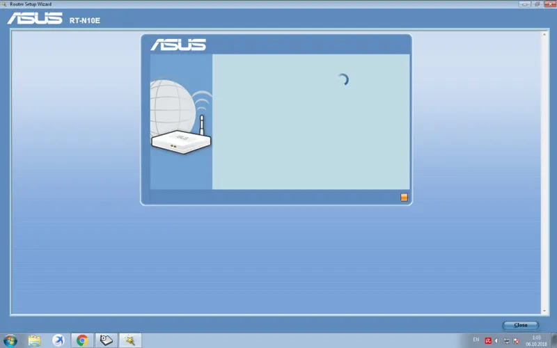 Na ASUS RT-N10E je ovládací panel zobrazený nesprávne
