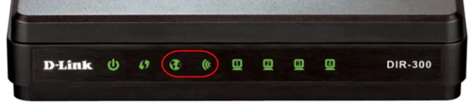 D-Link DIR-300: Internet i Wi-Fi indikator su isključeni