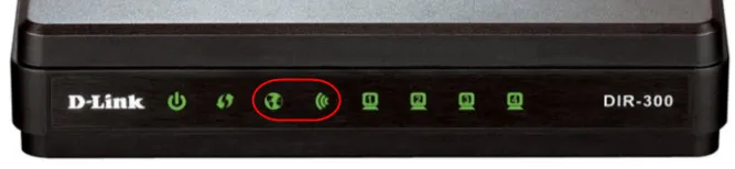 D-Link DIR-300: Indikátor internetu a Wi-Fi nesvieti