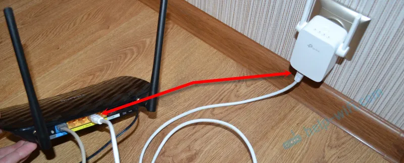 Připojení Wi-Fi opakovače TP-Link ke směrovači