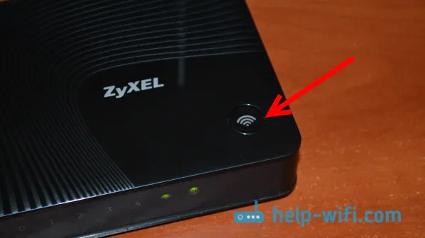 Tlačidlo Wi-Fi na zariadení Zyxel Keenetic Start