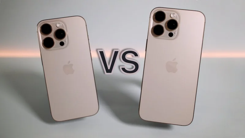 Відмінності між iPhone 16 Pro та 16 Pro Max
